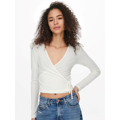 Tričko Emma s dlouhým rukávem - bílé