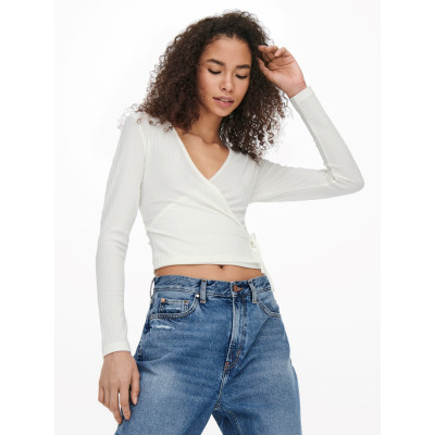 Tričko Emma s dlouhým rukávem - bílé