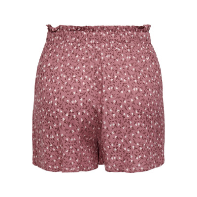 Šortky Romina - tmavě růžové s kytičkami 