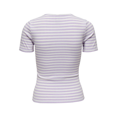 Tričko Fransiska - fialovobílé