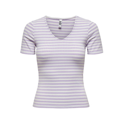 Tričko Fransiska - fialovobílé