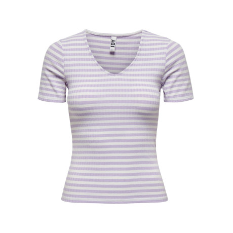 Tričko Fransiska - fialovobílé