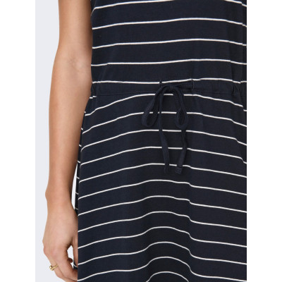 Šaty May - modrobílé