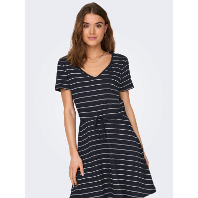 Šaty May - modrobílé