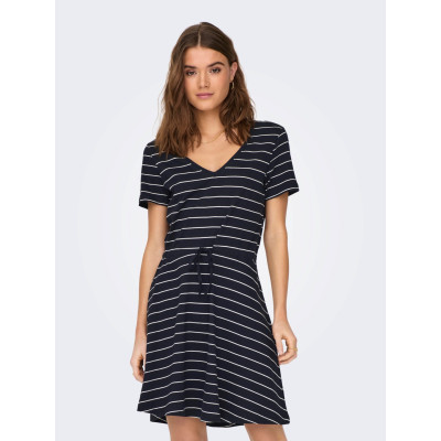 Šaty May - modrobílé