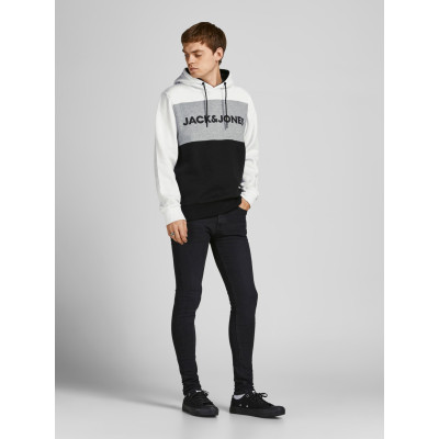 Mikina Logo Blocking Regular Fit bílá 