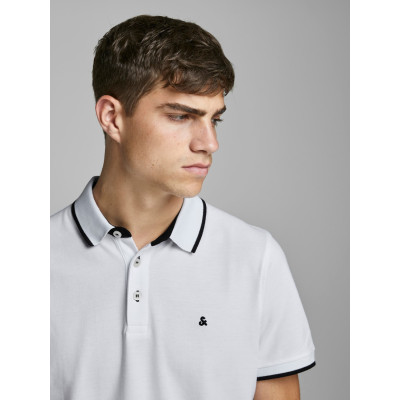 Tričko Polo Paulos Slim Fit bílé 
