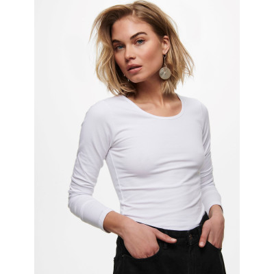 Tričko Live s dlouhým rukávem bílé