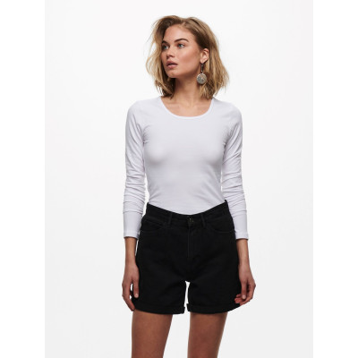 Tričko Live s dlouhým rukávem bílé