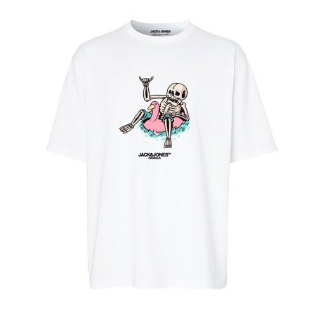 Tričko Tampa s lebkou - bílé