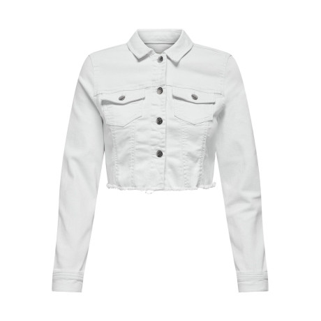 Bunda Wonder džínová krátká - bílá