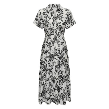 Šaty Kiera - Black Paisley flower