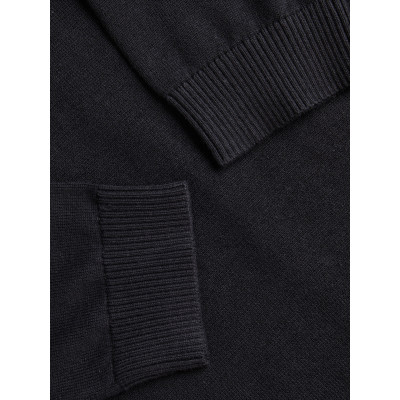 Pletený rolák Basic - černý