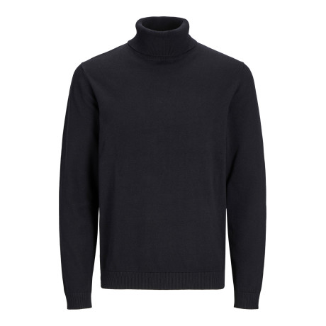 Pletený rolák Basic - černý