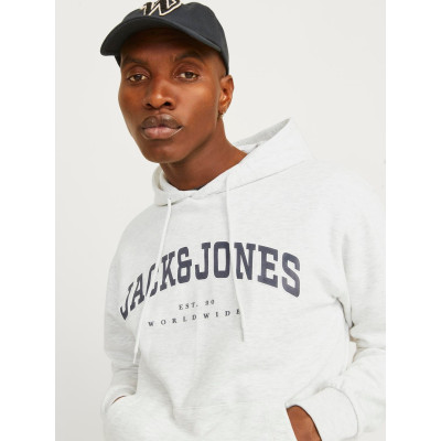 Mikina Caleb - White Melange