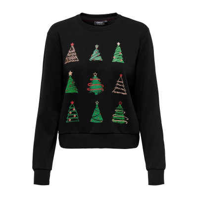 Vánoční mikina Yda - černá