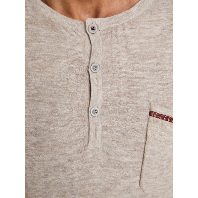 Svetr lehký Joe Premium hnědý