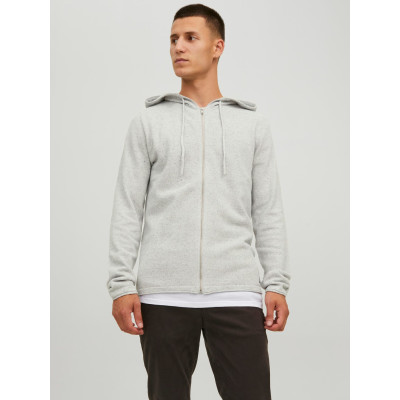 Pletený kardigan Hill světle šedý XL