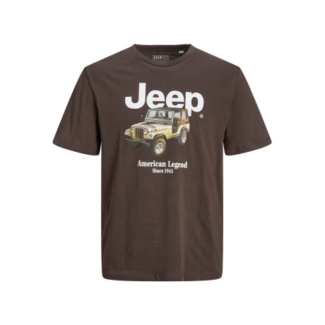 Tričko Jeep Regular Fit hnědé 