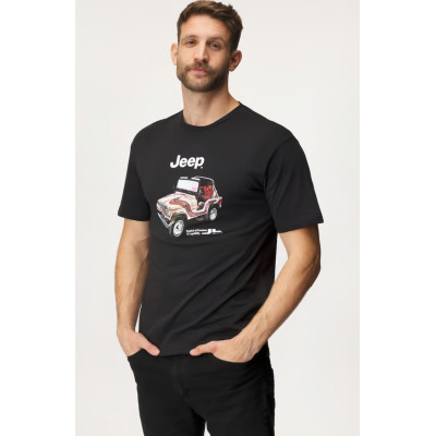 Tričko Jeep Regular Fit černé
