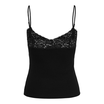 Tílko Tilde s krajkou - černé