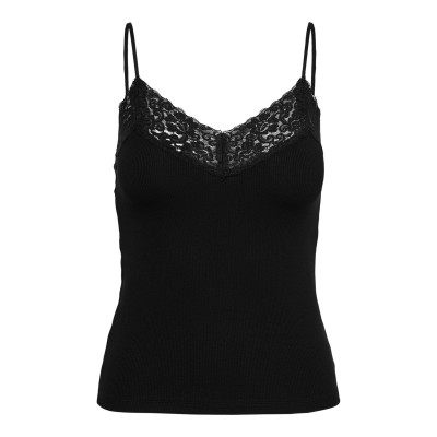 Tílko Tilde s krajkou - černé