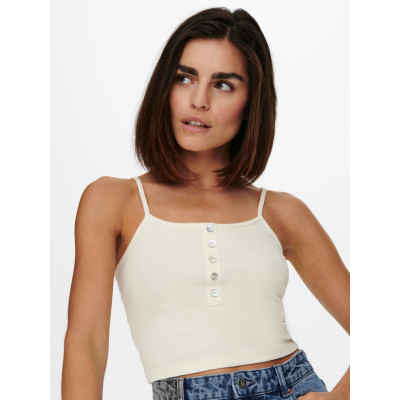 Tílko Nessa s knoflíky - bílé