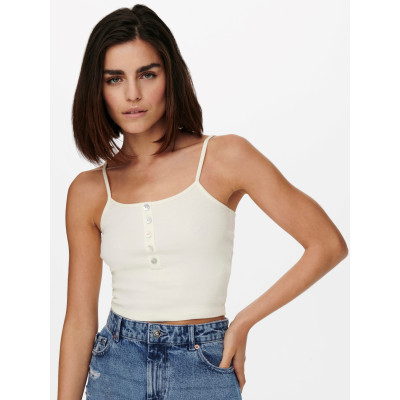 Tílko Nessa s knoflíky - bílé