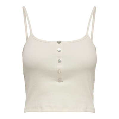 Tílko Nessa s knoflíky - bílé