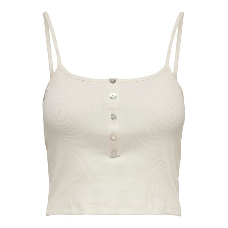 Tílko Nessa s knoflíky - bílé