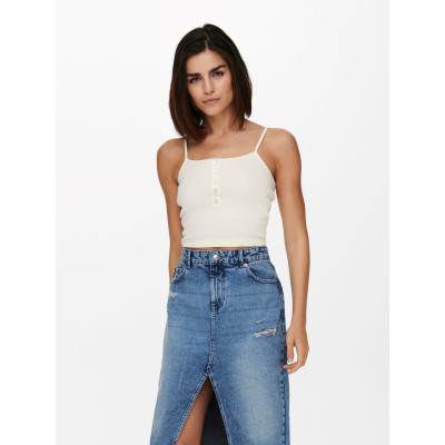 Tílko Nessa s knoflíky - bílé