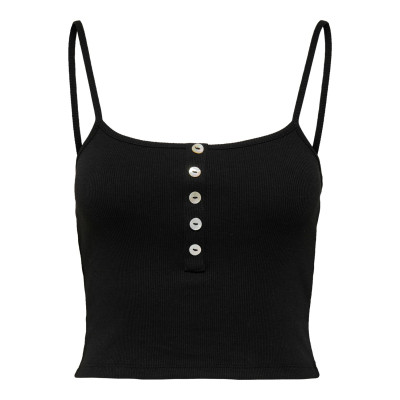 Tílko Nessa s knoflíky - černé 