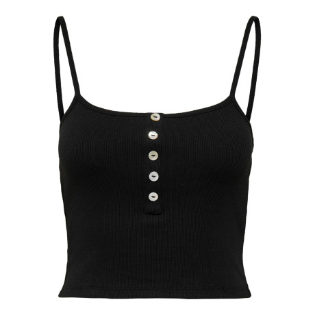 Tílko Nessa s knoflíky - černé 